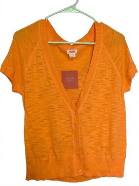 NWT Y2K Mossimo Supply Co. Short Sleeve Button Front Cardigan